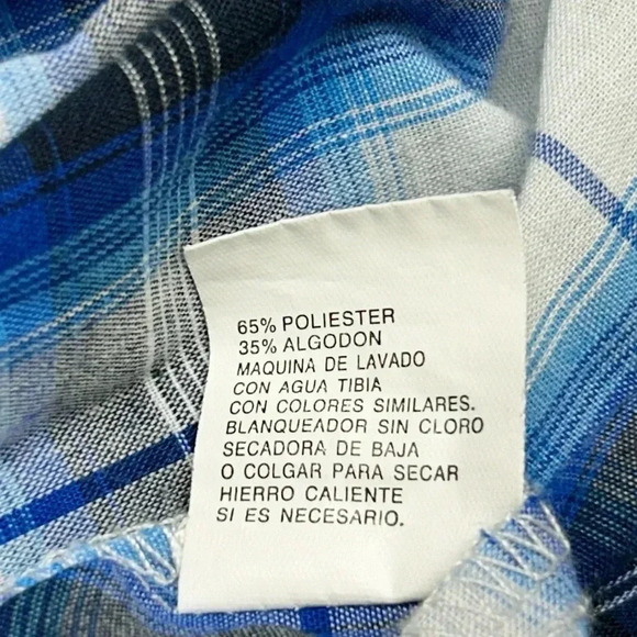 Ely Cattleman Shirt Mens 3XLT Tall Plaid Western Pearl Snap Button Rodeo Vintage - Picture 5 of 10